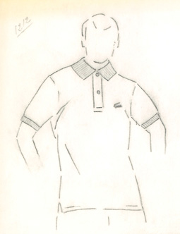 croquis polo lacoste homme