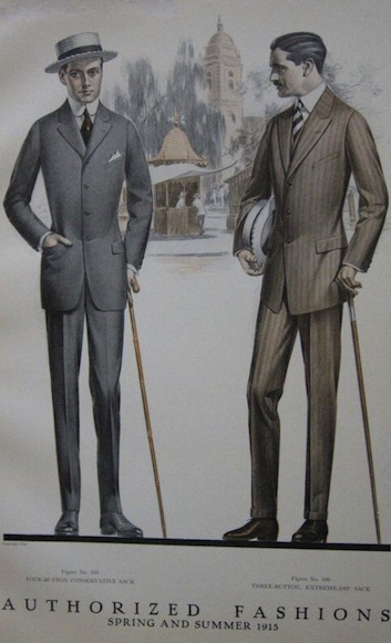 mode masculine 1915